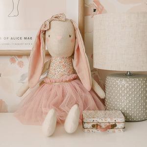 Linen Pearl Cuddle Bunny 55cm Blossom Lily Blossom