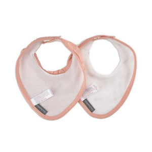 Muslin Bib 2pk Dusty Rose