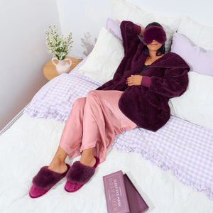 Slippers - Cosy Luxe - Mulberry M/l