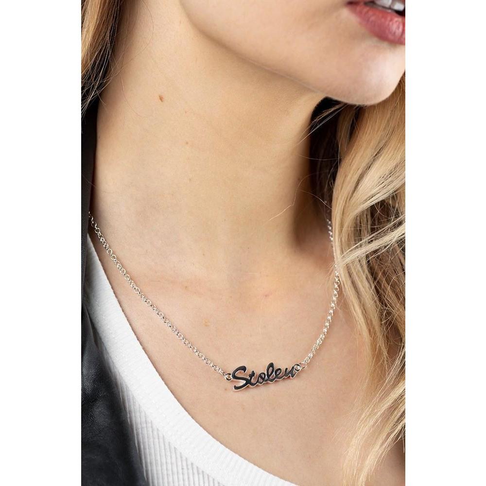 Stolen Script Necklace - Diamonds on Seddon Store