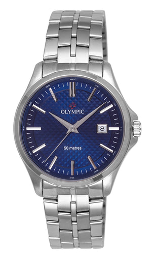 Olympic Men's Blue Index Watch 29795
