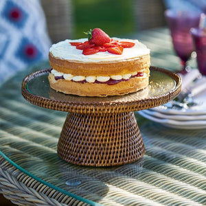 Rattan Cake Stand Small