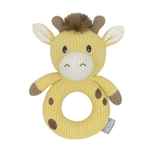 
            
                Load image into Gallery viewer, Noah The Giraffe - Knitted Rattle - Diamonds on Seddon Store
            
        