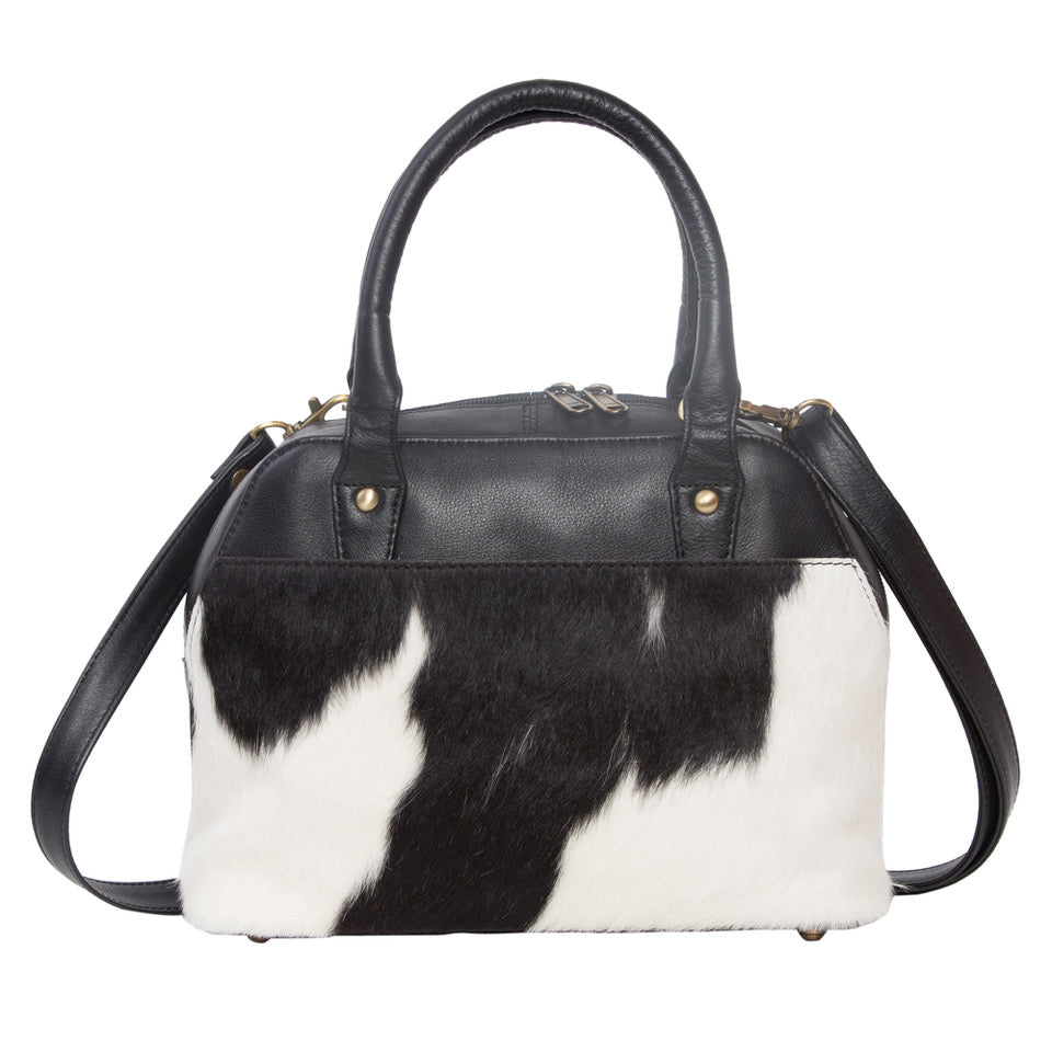 Cambodia Black Cowhide Handbag