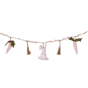 Rosette Rabbit & Carrot Garland DES056