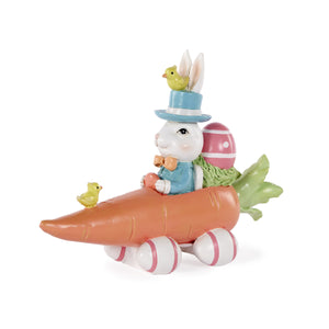 Spring Rabbit Driving Carrot Car DEV012