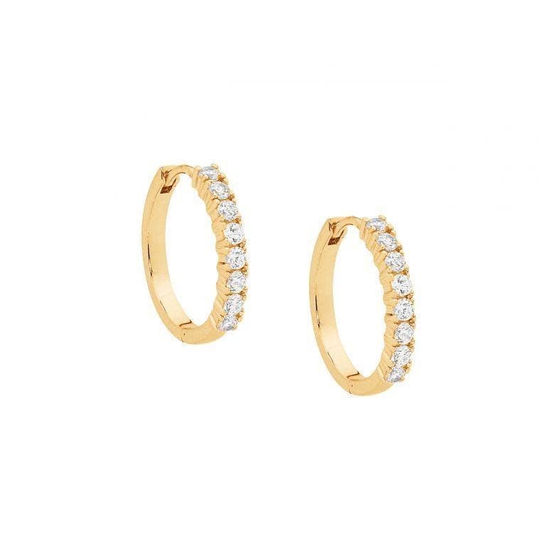 Ellani Hoop Earrings - Diamonds on Seddon Store