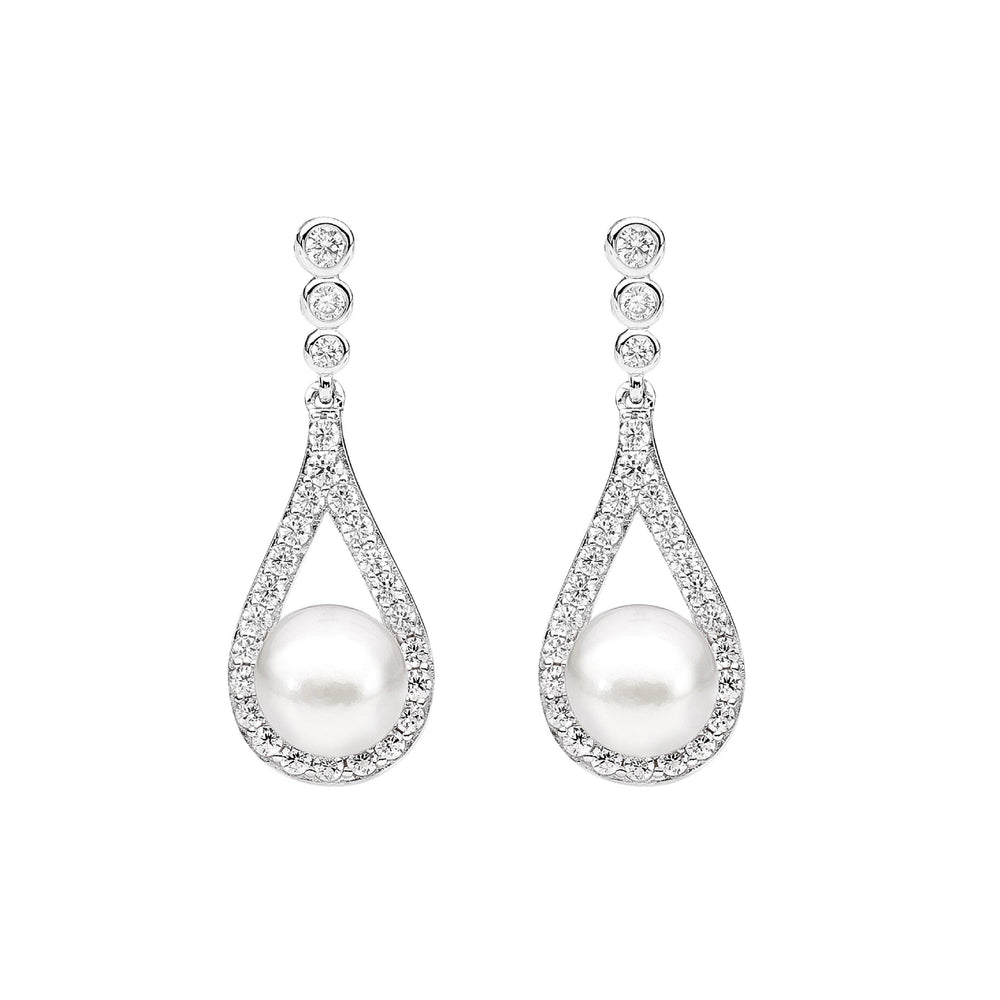 
            
                Load image into Gallery viewer, Ellani Dangle Earrings - Diamonds on Seddon Store
            
        