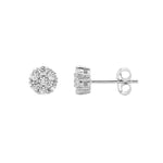 Ellani Silver Stud Earrings - Diamonds on Seddon Store