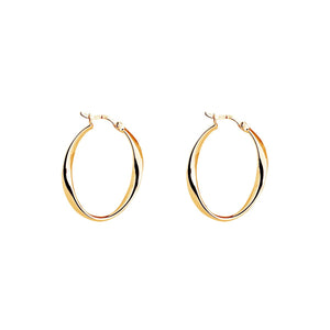 NAJO Yellow Gold Hoop Earrings