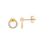 Ellani Rose Gold Stud Earrings - Diamonds on Seddon Store