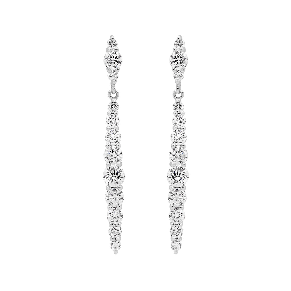 Ellani CZ Drop Earrings