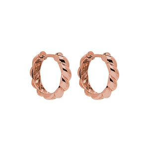 NAJO Zippy Twist Rose Gold Earrings