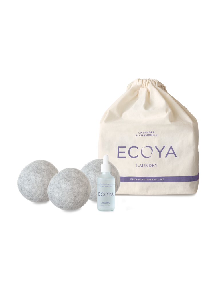 
            
                Load image into Gallery viewer, Ecoya Lavender &amp;amp; Chamomile Laundry Dryer Ball Set
            
        