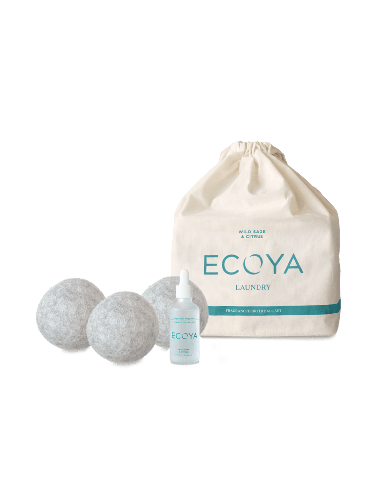 ECOYA Wild Sage & Citrus Laundry Dryer Ball Set - Diamonds on Seddon Store