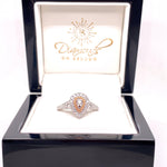 9ct White & Rose Gold Diamond Ring - Diamonds on Seddon Store