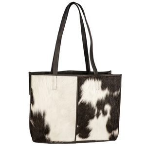 Large Black Cowhide Bag