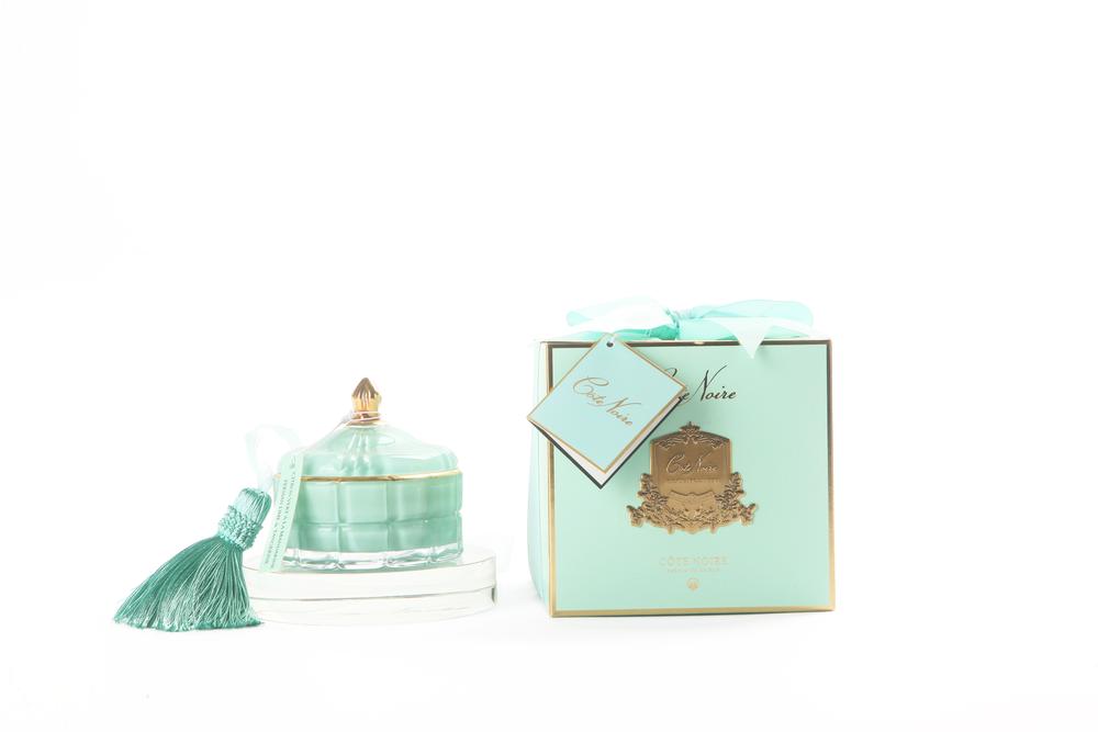 
            
                Load image into Gallery viewer, Cote Noire Tiffany Blue Small Deco Candle
            
        