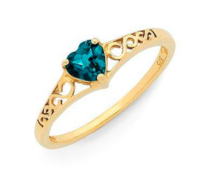 
            
                Load image into Gallery viewer, 9ct Gold London Blue Topaz Ring  M2853
            
        