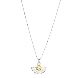 NAJO Two-Tone Fan Necklace  N6706