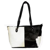 
            
                Load image into Gallery viewer, Black Cowhide Tote With Bag
            
        