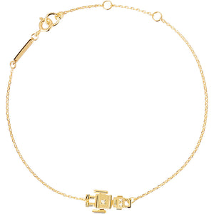 PDPAOLA Super Future Robert Gold Bracelet