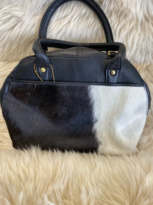 Cambodia Black Cowhide Handbag