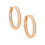 Ellani Rose Hoop Earrings - Diamonds on Seddon Store