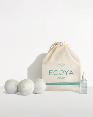 
            
                Load image into Gallery viewer, Ecoya Wild Sage &amp;amp; Citrus Laundry Dryer Ball Set
            
        