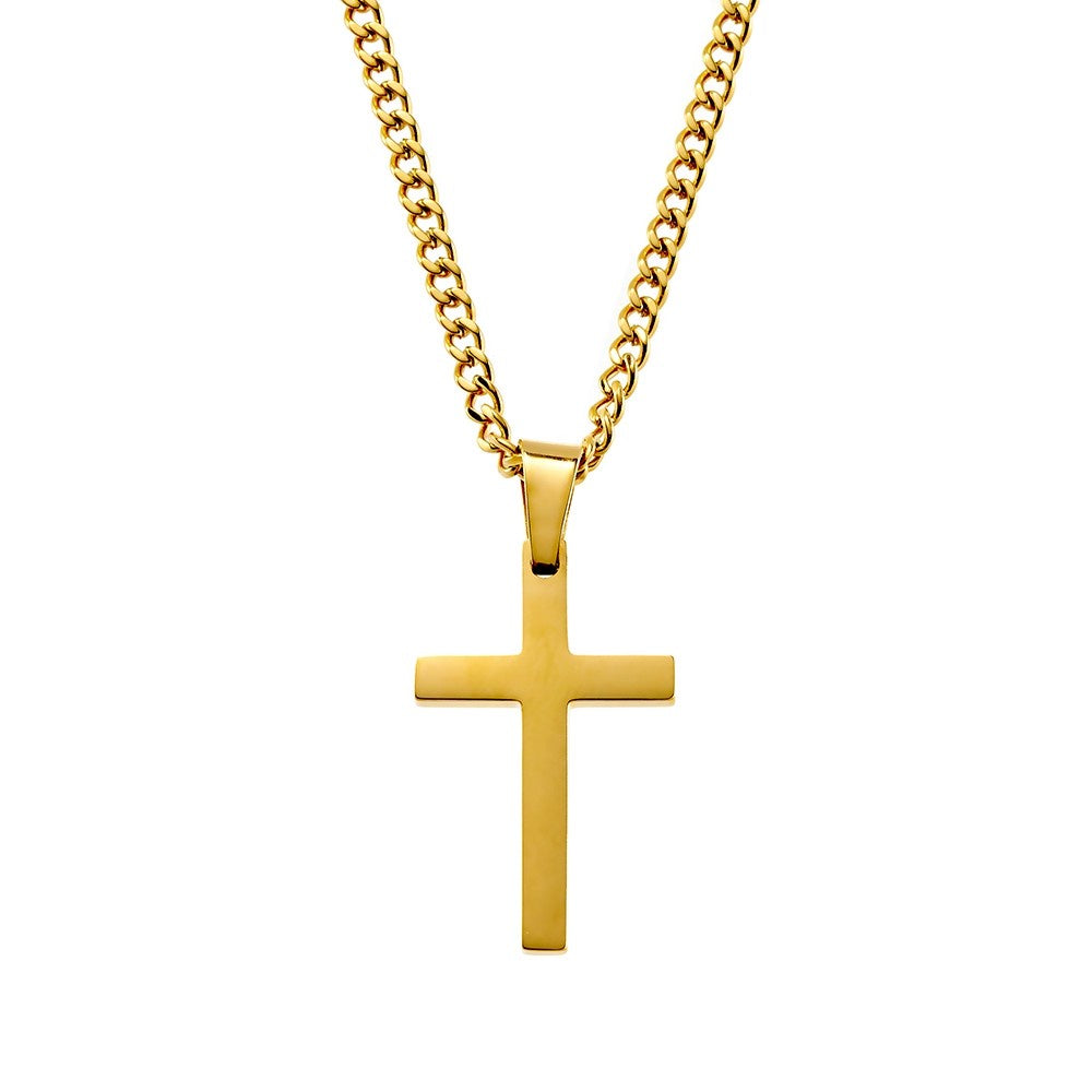 
            
                Load image into Gallery viewer, Blaze Stainless Gold Cross
            
        